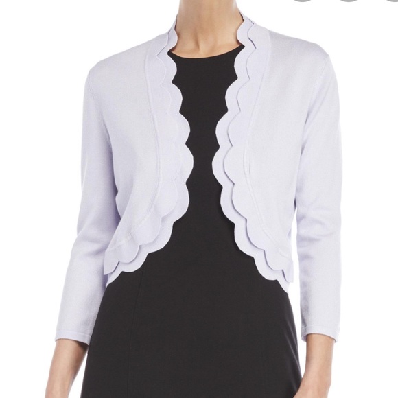 Cable Gauge Scalloped Sweater 